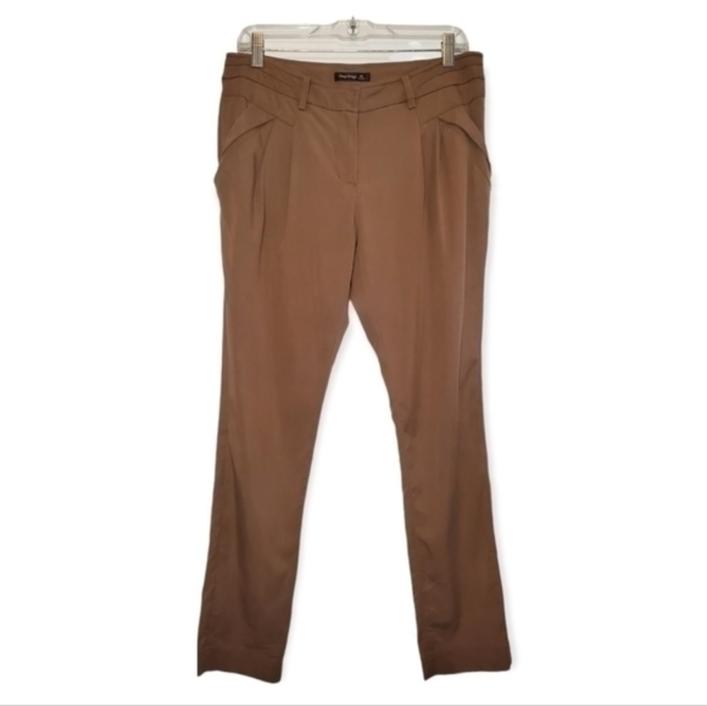 Mind Bridge Pleaded Mid Rise Pants